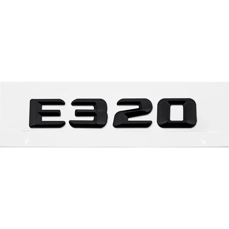Car Rear Trunk Number Letter Sticker Tail Box Emblem Badge for Mercedes Benz E Class E300 E320 E350 E400 E420 E430 E500 E550