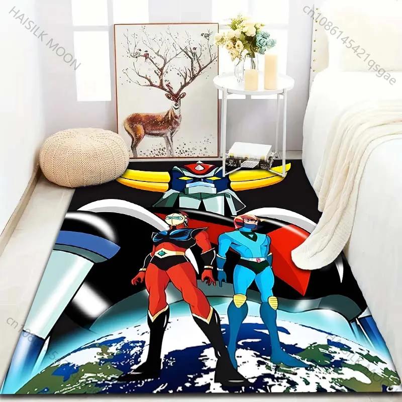 Japanese Anime Grendizer for Living Room Carpet Luxury Home Decoration Non-slip Floor Mats for Bedroom Large Area Washable Rugs