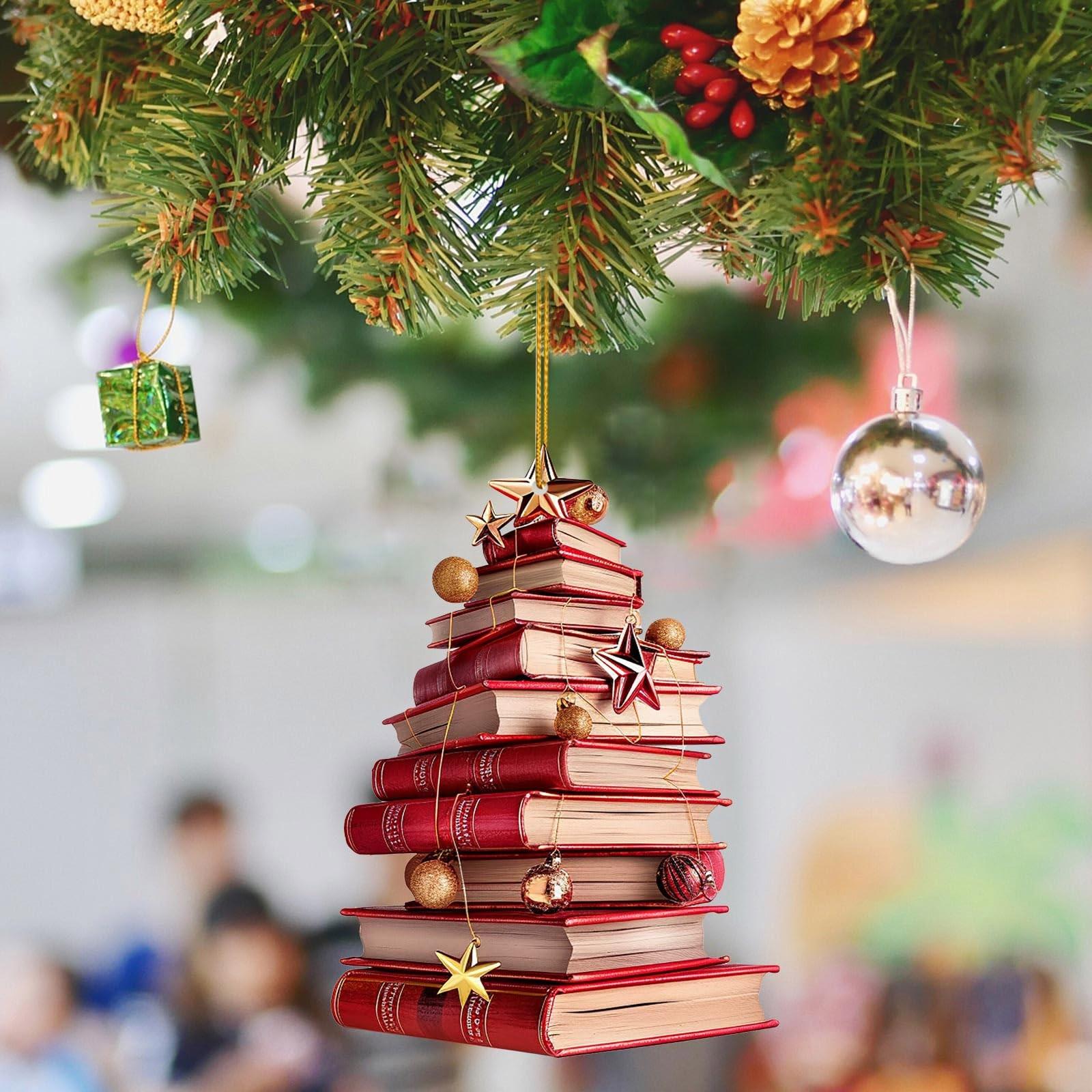 

Рождественская елка подвесная книга акриловое украшение One Size