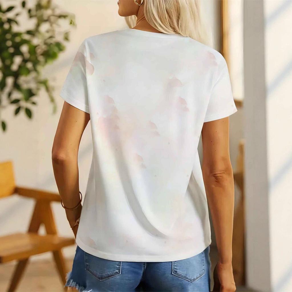 Top Short Sleeve T-Shirt Casual Fashion Summer Sports Top