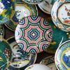 Waza no Kura Stylish Kutani ware small old Kutani colored geometric small serving branded Japanese - plates, masterpieces, plates, patterns, plates,