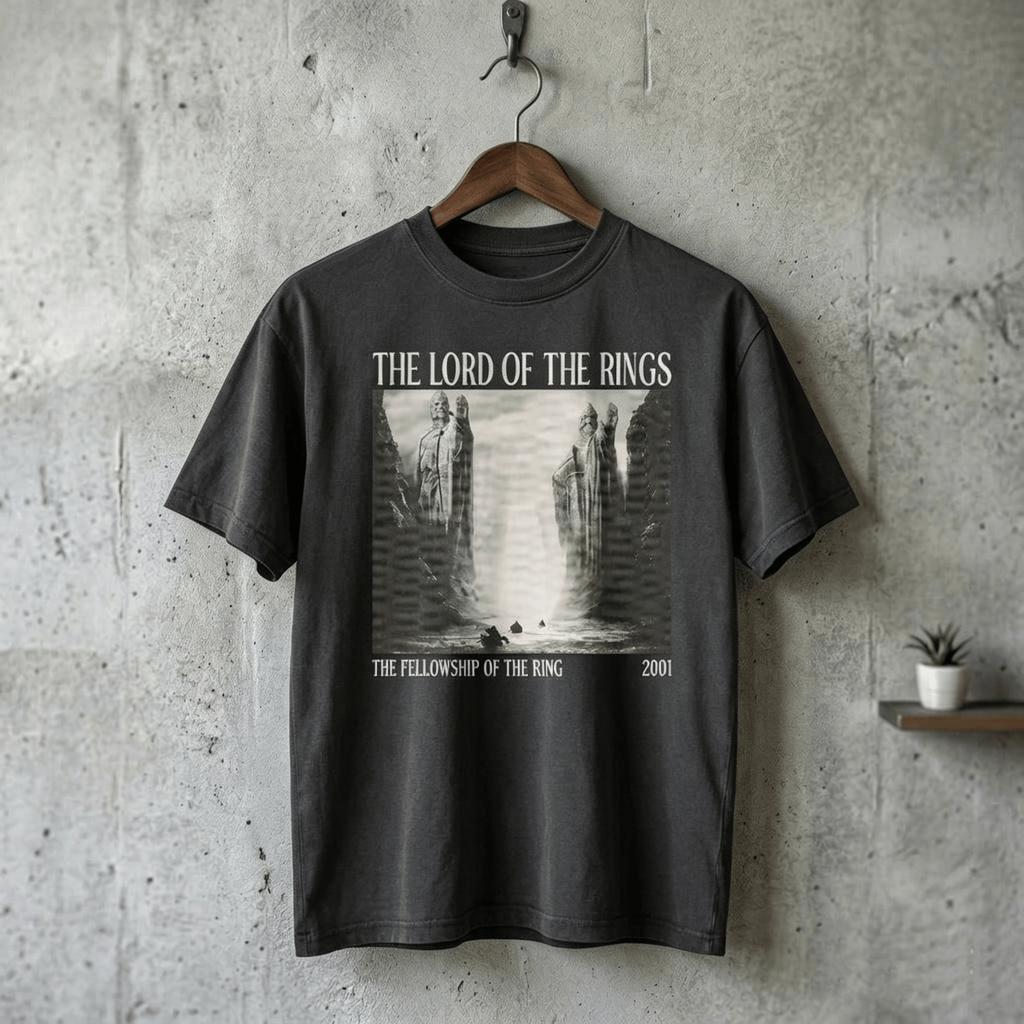 Lord Of The Rings Tshirt Lotr Shirt Fellowship Of The Ring Fantasy Movie Shirt 2026 Summer Unisex Unisex Cotton Unisex Y2k Tshirt