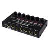 Mini 6-Channel Stereo Audio Mixer Musical Instrument Mixer Electric Wind/Electric Guitar/Electronic