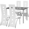 Day and Night - Day and Night White Five-Piece Dining Set