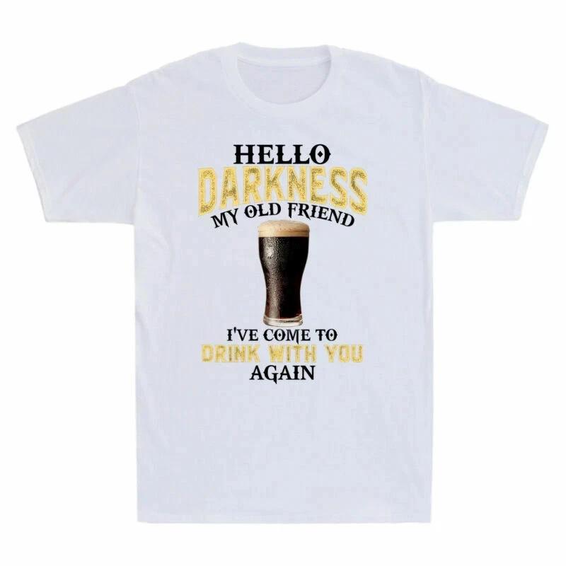 Hello Darkness My Old Friend I ve Come to Drink With You Vintage T-Shirt 2XL
