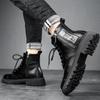 Fashion Luxury Brand Fashion Motorcycle Boots New Arrival Leather Winter Boots Men S Boots 2024 Male Comfortable High Top Walking Shoe