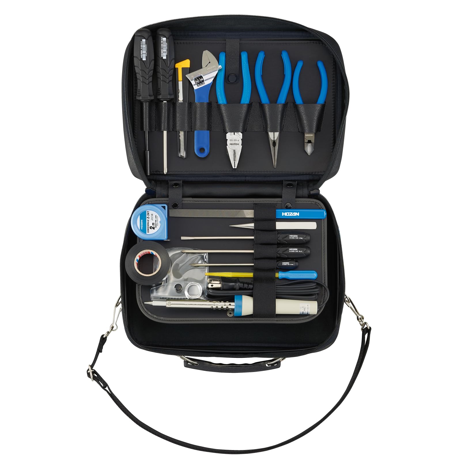 

HOZAN Tool suitable for home DIY car and disaster Set, 17-piece set, factories, schools, laboratories, projects, tools, preparedness. S-7