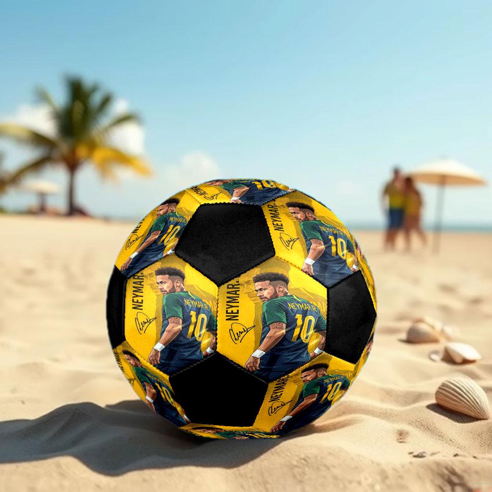 1 Stück Neymar Fußball Größe 5 Hallenfußball Mode Bunt Hinterhofspiel - Großartig für Sportfans Geschenk HE45
