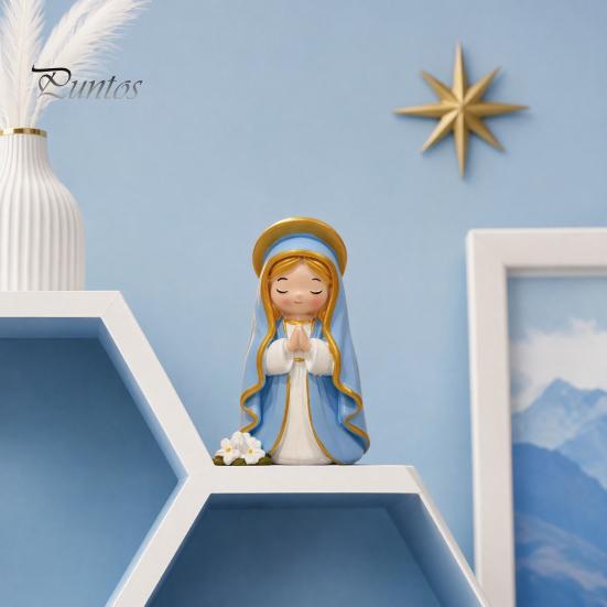 Statua da Giardino in Resina, Statuine di Bambine Carine, Mini Statuetta da Collezione in Preghiera, Decorazione per Camera da Letto Piccole Statue Ornamenti per Casa Ufficio Scrivania