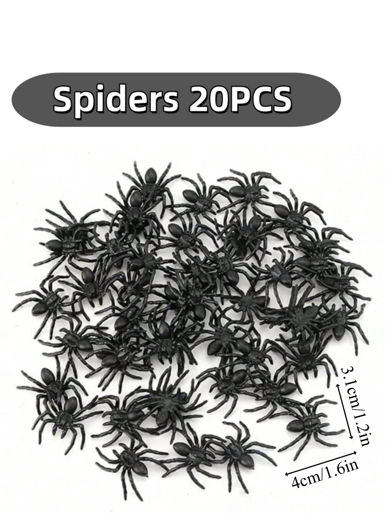 

200Pcs Realistic Bugs Plastic Trick Joke Toys Cockroaches Spiders Centipedes Scorpions for Halloween Party Fool s Day Decoration small