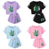 Print Wicked Children Short Sleeved Short Style Suit Pajama Clothing Fashion