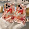 Phone Case: 2D Flat Design, Suitable for iPhone 18 17 16 15 14 13 Pro Protective Case, Strawberry Little Cake, Perfect Christmas and Halloween Holiday