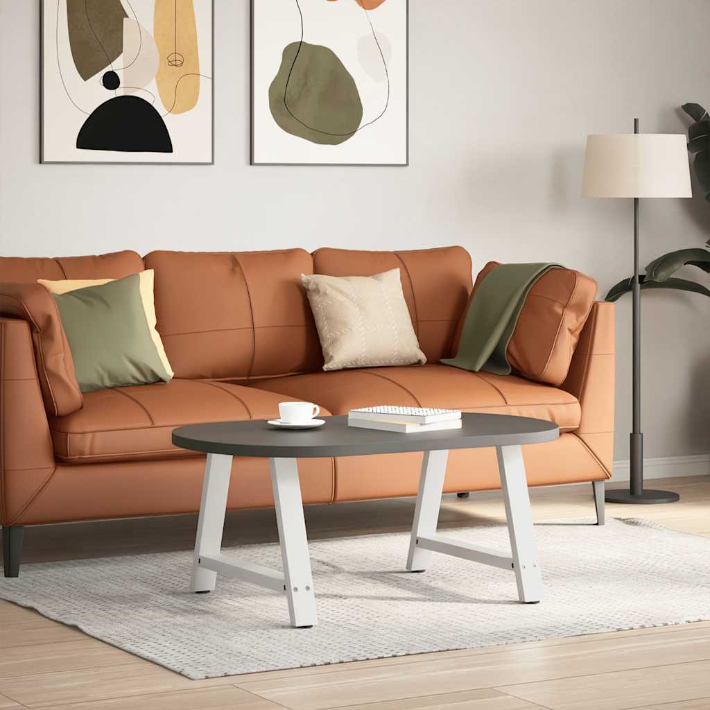 Vidaxl Nogi Do Stolika Kawowego, 2 Szt., Biale, 60X(42-43) Cm, Stal