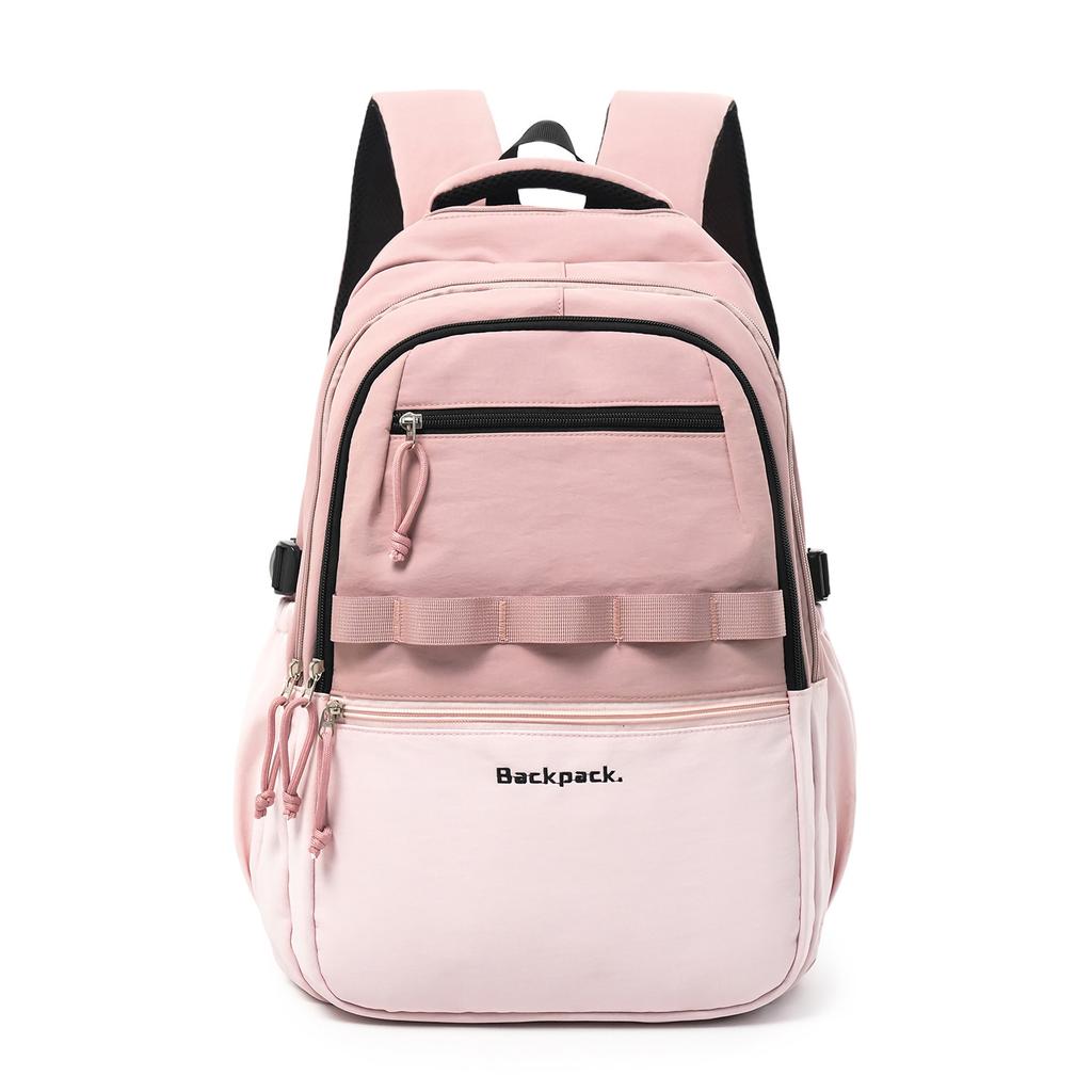 School bag new trendy outdoor casual large-capacity backpack, junior high and high school student class backpack, computer waterproof backpack
