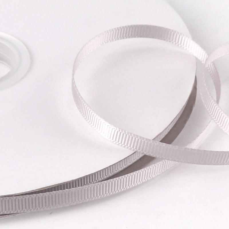6mm Double-Sided Ribbed Satin Ribbon for DIY Bows, Hair Accessories, Packaging, and Weaving Decorations