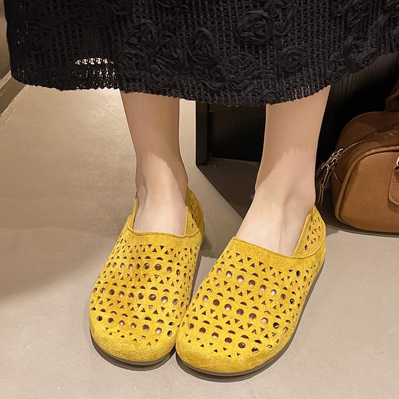 Fashion Shoes All-Match Round Toe 2025 Fashion Women's Tennis Female Casual Sneaker Soft Summer Modis Breathable Leisure Slipper Slides