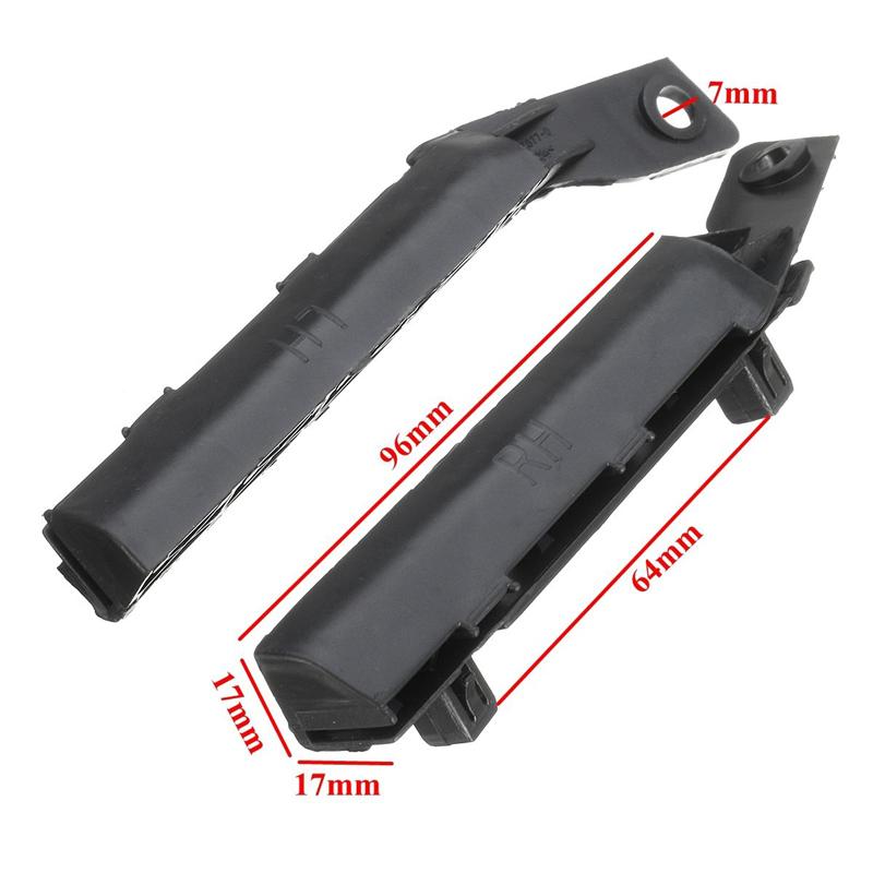 Schwarze Stoßstangenhalterung vorne links und rechts für Nissan Versa 2007-2012 Neu