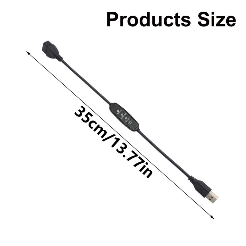 USB-Kabel mit Schaltern Kabelverlängerung Kippschalter für USB-Lampe Stromversorgungslinie Adapter LED-Dimmschalter