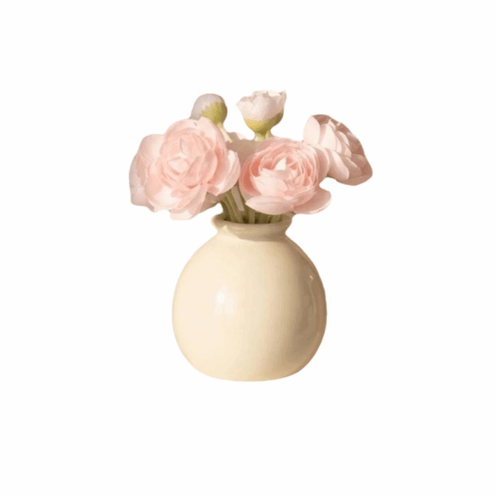 Home Decor Simulated Flower Set Elegant Faker Flower Desktop Ornaments Flower Arrangements Pink Flower