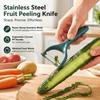 Fruit Vegetable Peeler Stainless Steel Kitchen Tool Ergonomic Sharp Blade Curved Handle Multifunction Kitchen Gadget Pro Home7