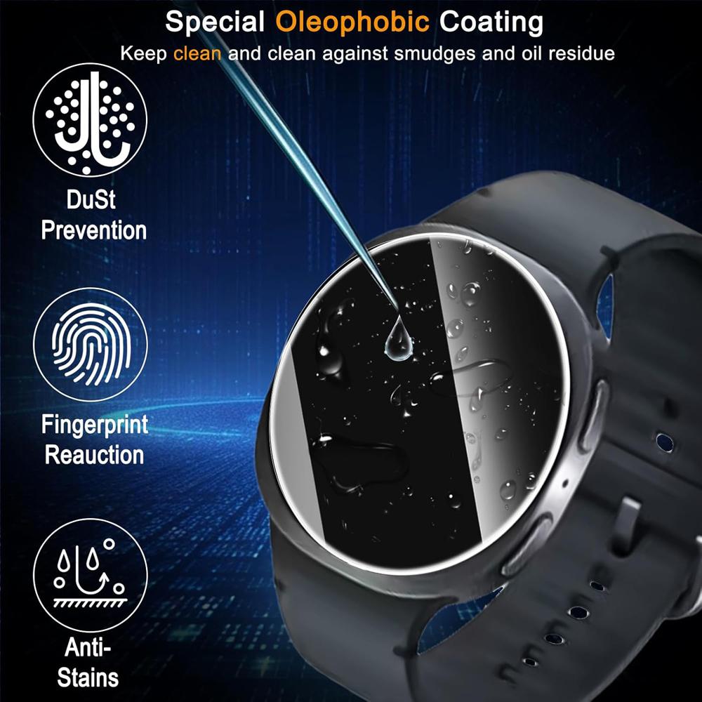 Schutzglas für Samsung Galaxy Watch 8 40mm 44mm/Classic 46mm HD Displayschutzfolie für Galaxy 8 Classic Zubehör