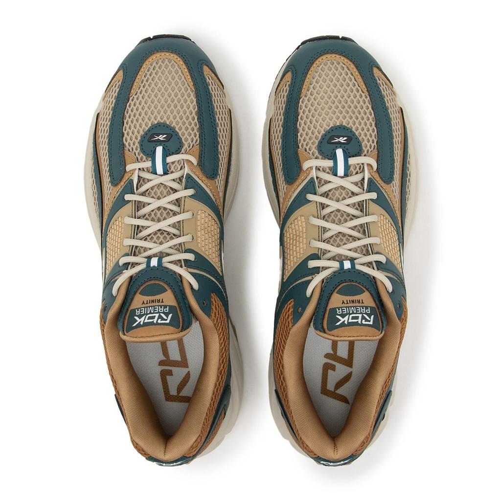 100230889 Reebok Premier Trinity Beige Teal (Men's)