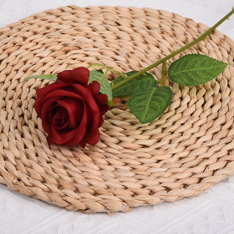 Handgefertigte einzelne künstliche Rose zur Dekoration für Hochzeit, Zuhause oder Valentinstag