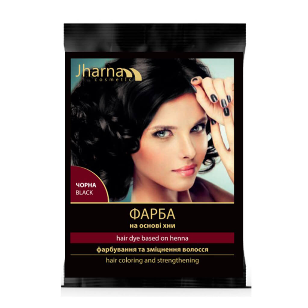 

Фарба для волосся на основі чорної хни, 25 г Jharna 25 g