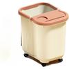 Riuuyyi Foot Bath Bucket, Foot Bath, Calf Soak, Deep Foot Wash Basin, Knee and Calf Warmer, with Gimbal Wheels and Rollers, Massage, Thick, Home Healt
