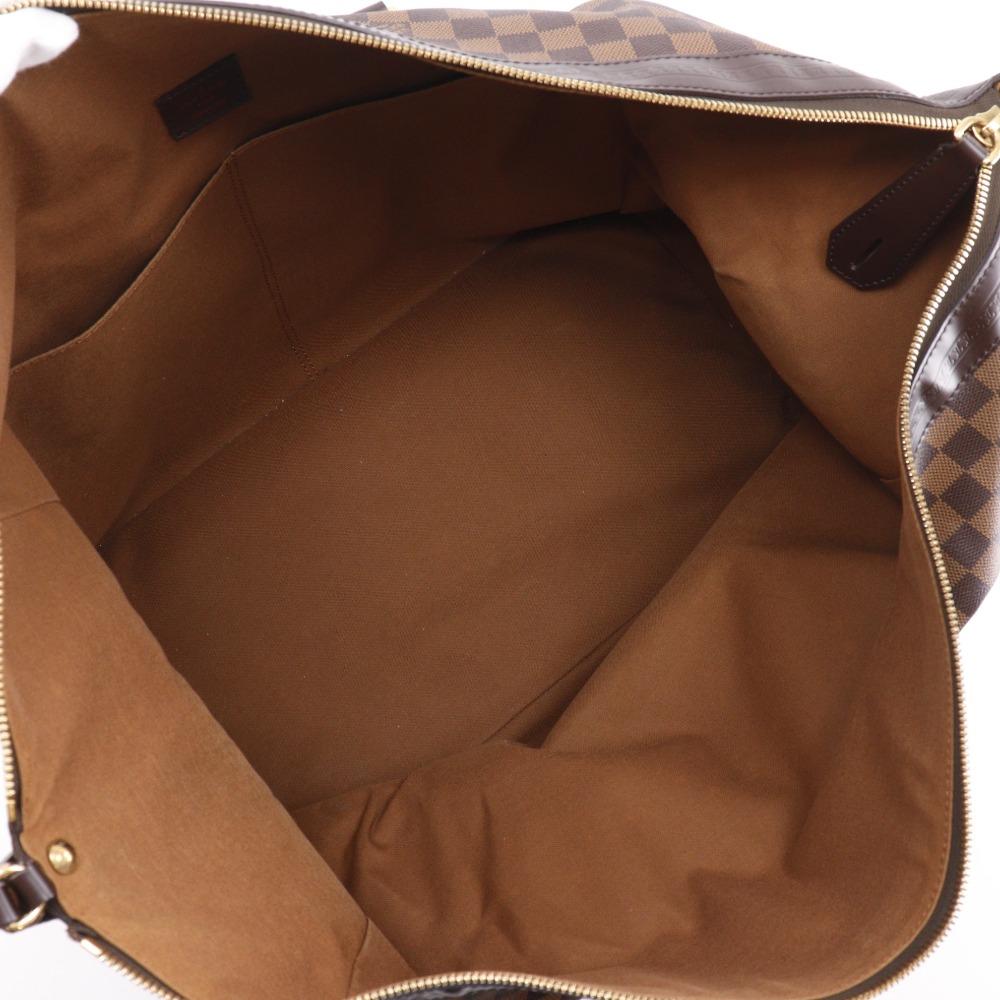 LOUIS VUITTON Vaslav Boston bag N41537 Brown Damier canvas unisex Used