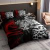 Romantic Leopard Rose Duvet Cover Set Soft And Comfortable For Bedroom Bedding Set Includes 1 Duvet Cover And 2 Pillowcases