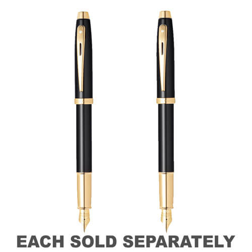 Sheaffer Sheaffer 100 Black Lacquer w/ Gold Fountain Pen