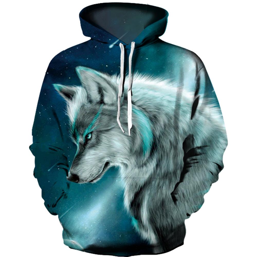 New Fashion Eagle Hoodie Funny Hooded Sweatshir Men's and Women's Long Sleeve Animal Pullover Shirt