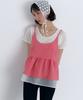CLO'ET Double Layered Bustier Top + Berry Pink