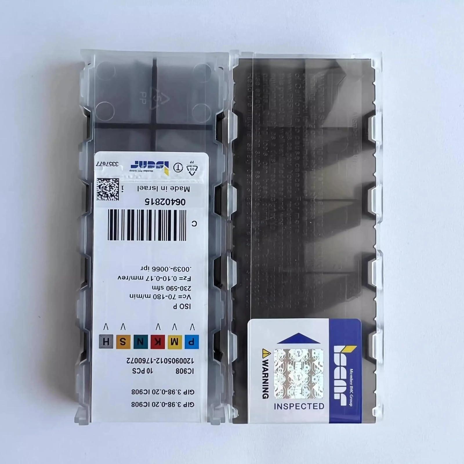 

ISCAR / GIP3.98-0.20 IC908 /Industrial indexable Carbide Inserts 10 PCS