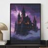 DIY Full Drill Diamond Painting Kit Gothic Castle Cloud Night Sky Rhinestone Canvas Art Relaxing Handmade Gift for Adults