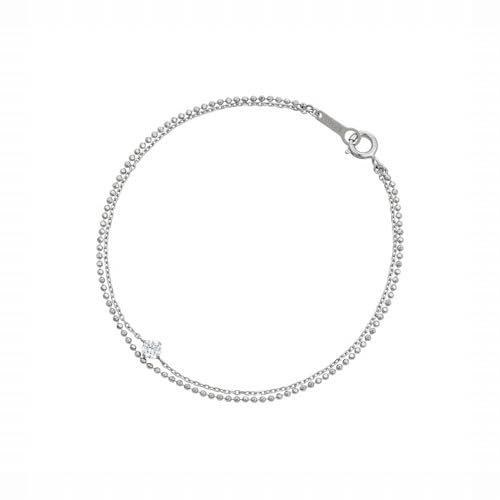 Canal 4℃ Silver Cubic Zirconia 2-Strand Bracelet - Elegant Jewelry Gift