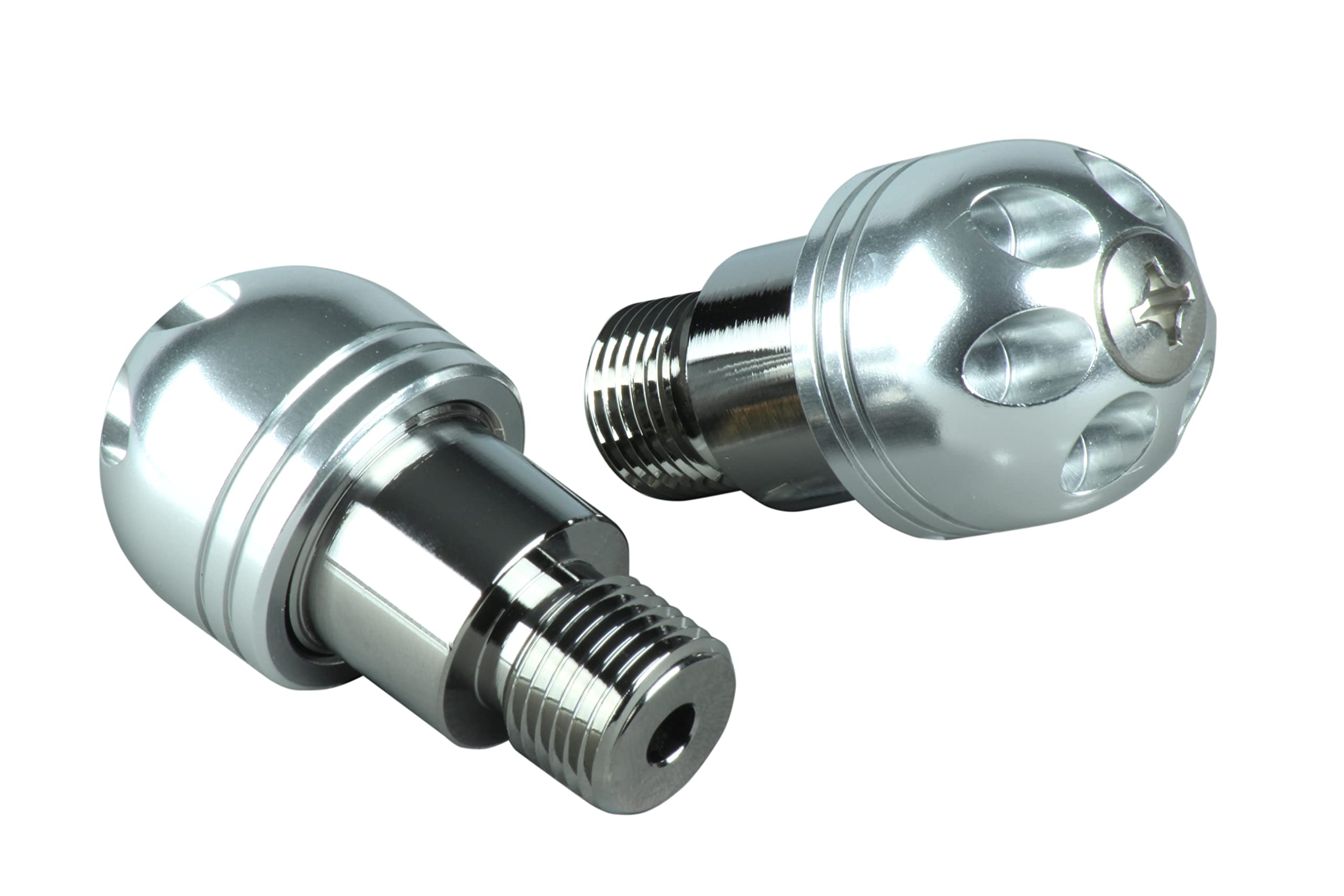 POSH FAITH Motorcycle Supplies Handle Bar End Big Bar End серебряный