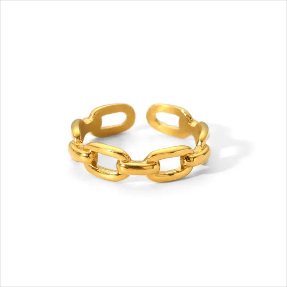 1/3PCS Adjustable White Black Multi Love Heart Cuff Stainless Steel Ring bandChunky Stackable Open Band Rings For Women Jewelry
