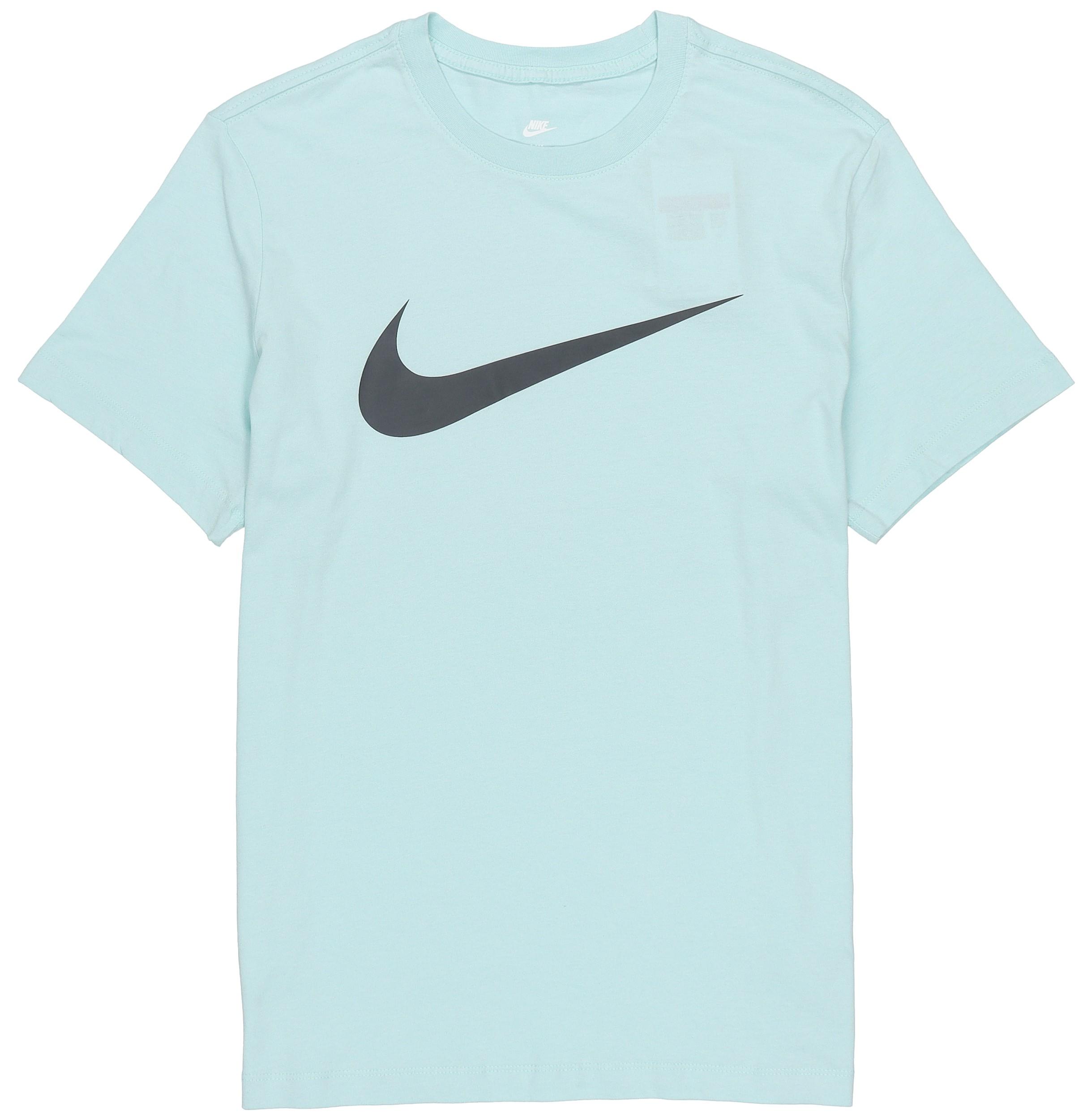 Nike T Shirts Men s Light Green Crew Neck Moderate Straight Fit BV0628-382 XL