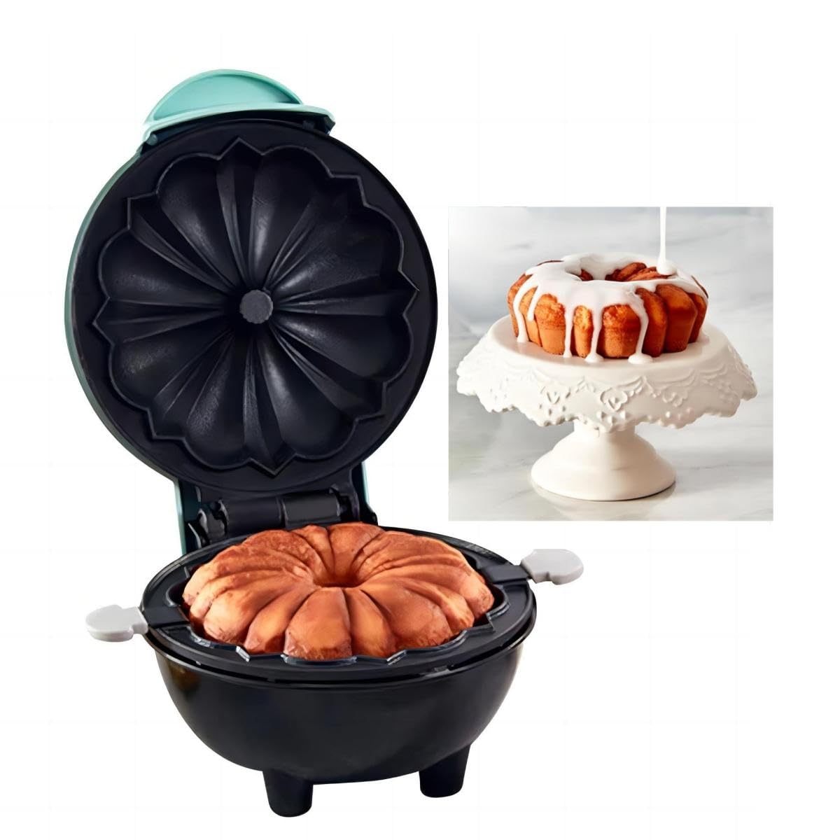 

Lava Cake Maker Mini Maker Waffle Maker Pancakes Maker Machine for Breakfast, Snacks, Desserts Non-stick United States