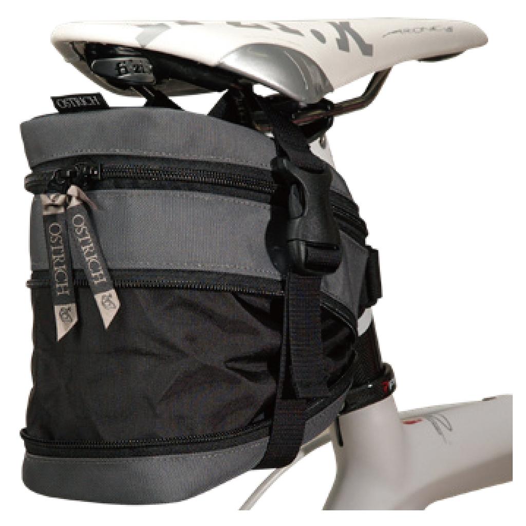 Ostrich Saddle Bag Gray [SP-464]
