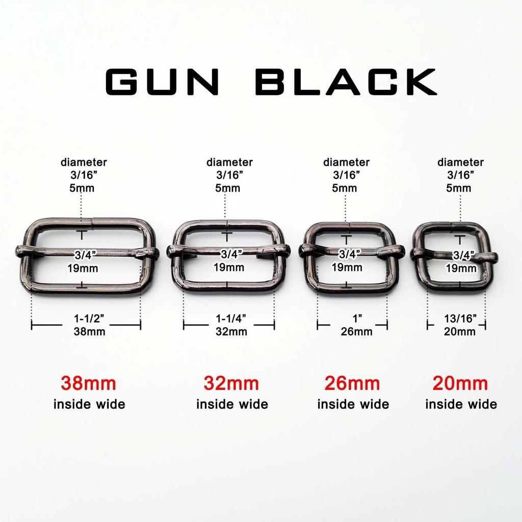 5 szt. Metalowa klamra do torby z suwakiem Regulowany kwadratowy pierścień klamry