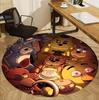 Five Nights at Freddy's Pattern Round Rug, Indoor/Outdoor Mat, for Picnic, Gameroom, Bedroom, Office, Living Room, Home Decor Carpet, Birthday Gift