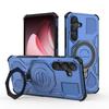 Samsung Galaxy S25 FE Magnetic Ring Case 360° Rotatable [Military-Grade Drop Protection] + Metal Plate for MagSafe Phone Case