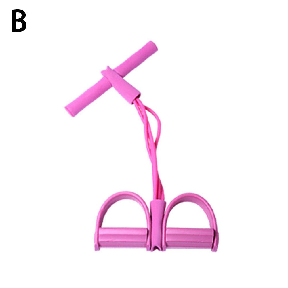 Pedal Resistance Band 4 Tube Resistance Band Bodybuilding Up Latex Ankle Expander Exercise Fitness Equipment Puller Sit