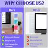 Removable Sticky Note Holder, Acrylic Desktop Memo Message Board, Transparent Portable Monitor Memo Stand for Any Computer and Laptop