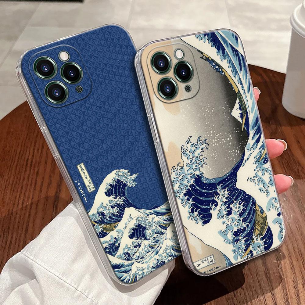 The Great Wave Katsushika Hokusai Case For Apple iPhone 17 16 15 14 13 12 11 Pro Max 16 Plus 16E 17Air 17Pro Phone Cover Funda
