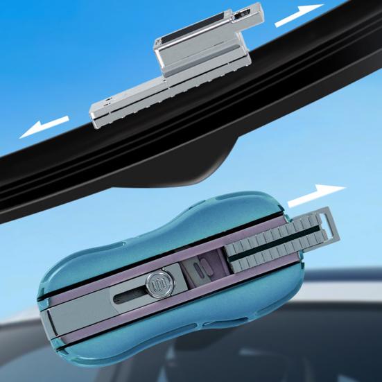 Car Wiper Blade Repair Tool Cleaning And Restoring Kit for Windshield Rubber Easy-to-Use Wiper Fixer for Smooth Wiping