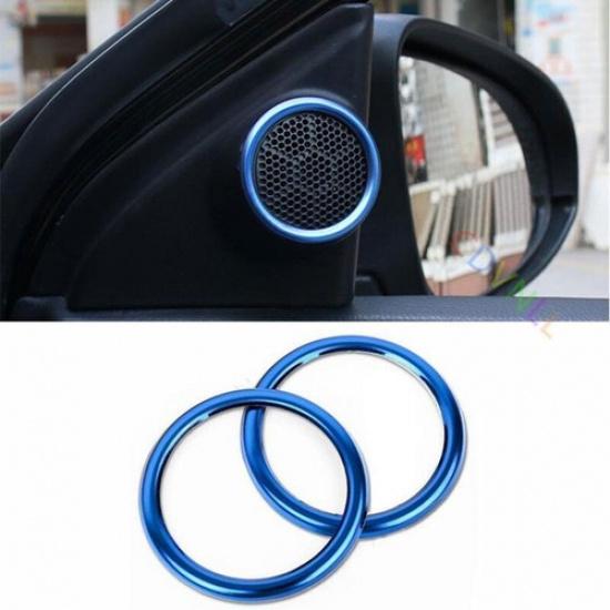 Toyota Corolla Blue Front Door Speaker Cover Trim 2pcsFit For 2016 2017 2018